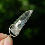 Elestial Tabby Lemurian Crystal Laser Pendant for sale