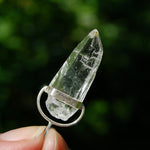 Elestial Tabby Lemurian Crystal Laser Pendant for sale