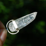 Elestial Tabby Lemurian Crystal Laser Pendant for sale