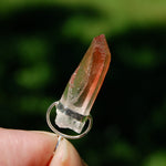 1.7in Strawberry Pink Lemurian Crystal Pendant for Necklace, Starbrary, Brazil