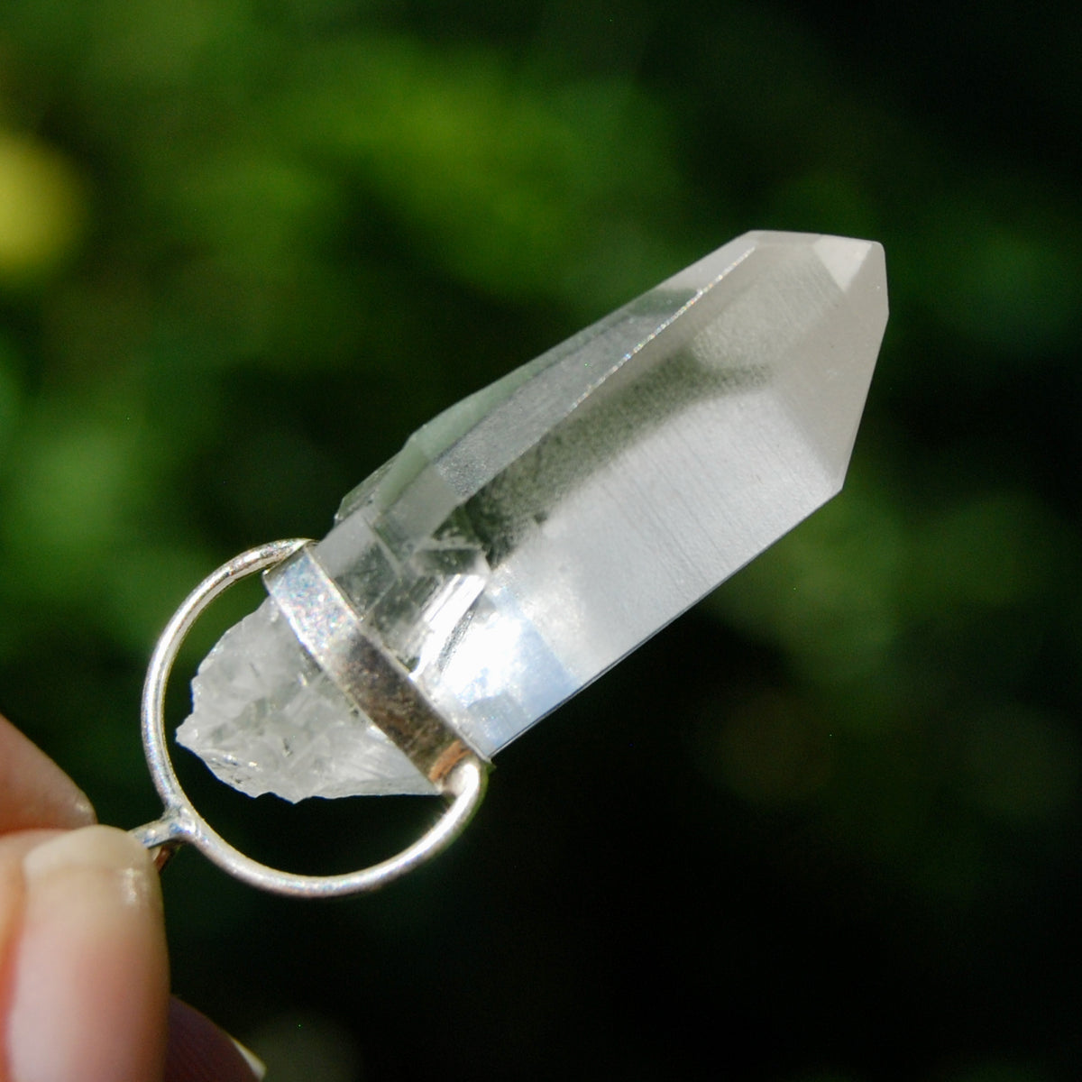 Isis Face Lemurian Crystal Laser Pendant for Necklace for sale