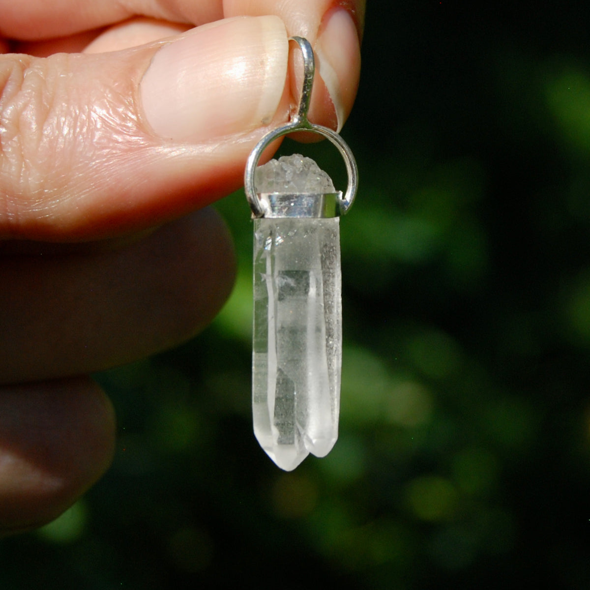 Tantric Twin Lemurian Crystal Pendant for sale
