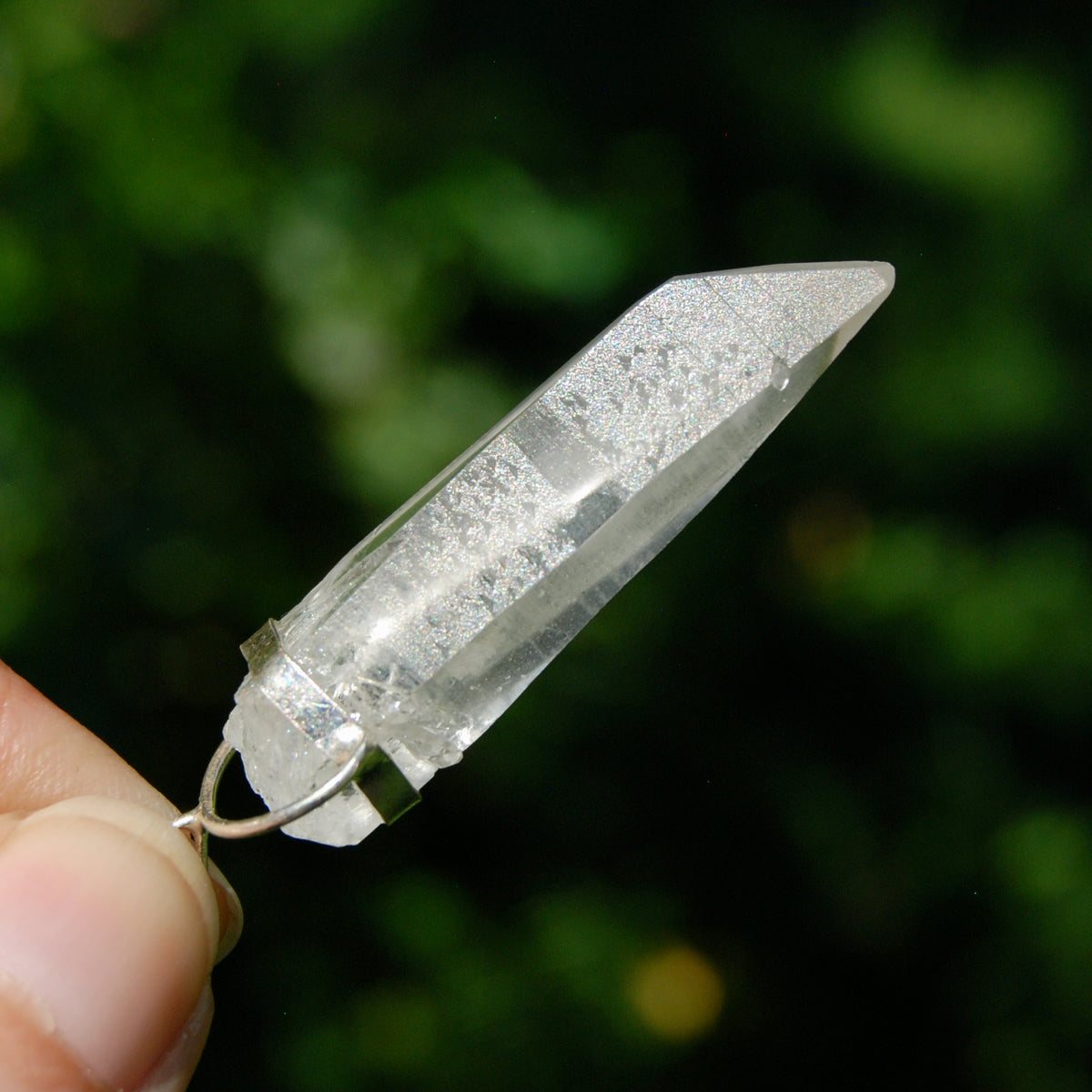 Cosmic Lemurian Crystal Laser Starbrary Pendant for sale