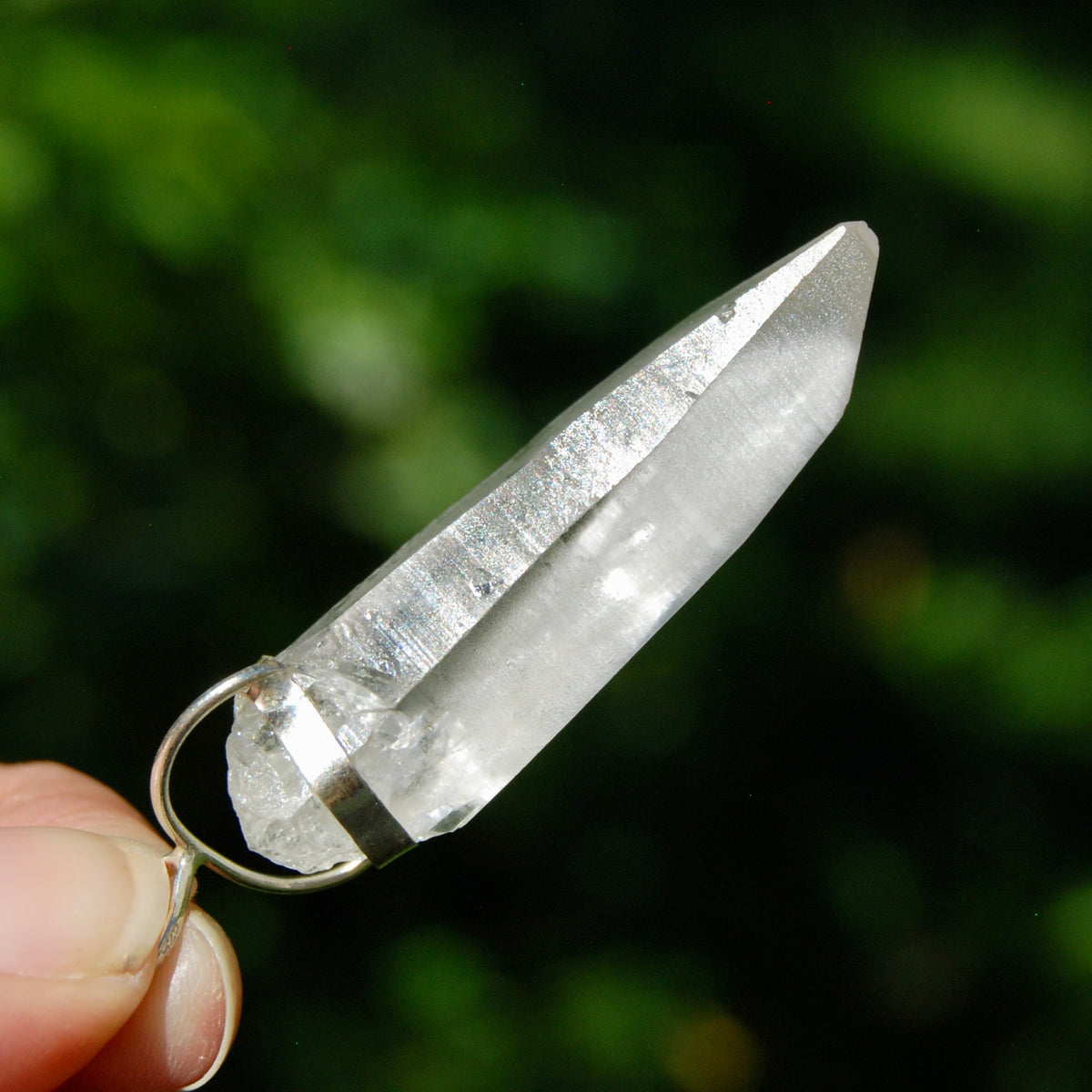 Cosmic Lemurian Crystal Laser Starbrary Pendant for sale