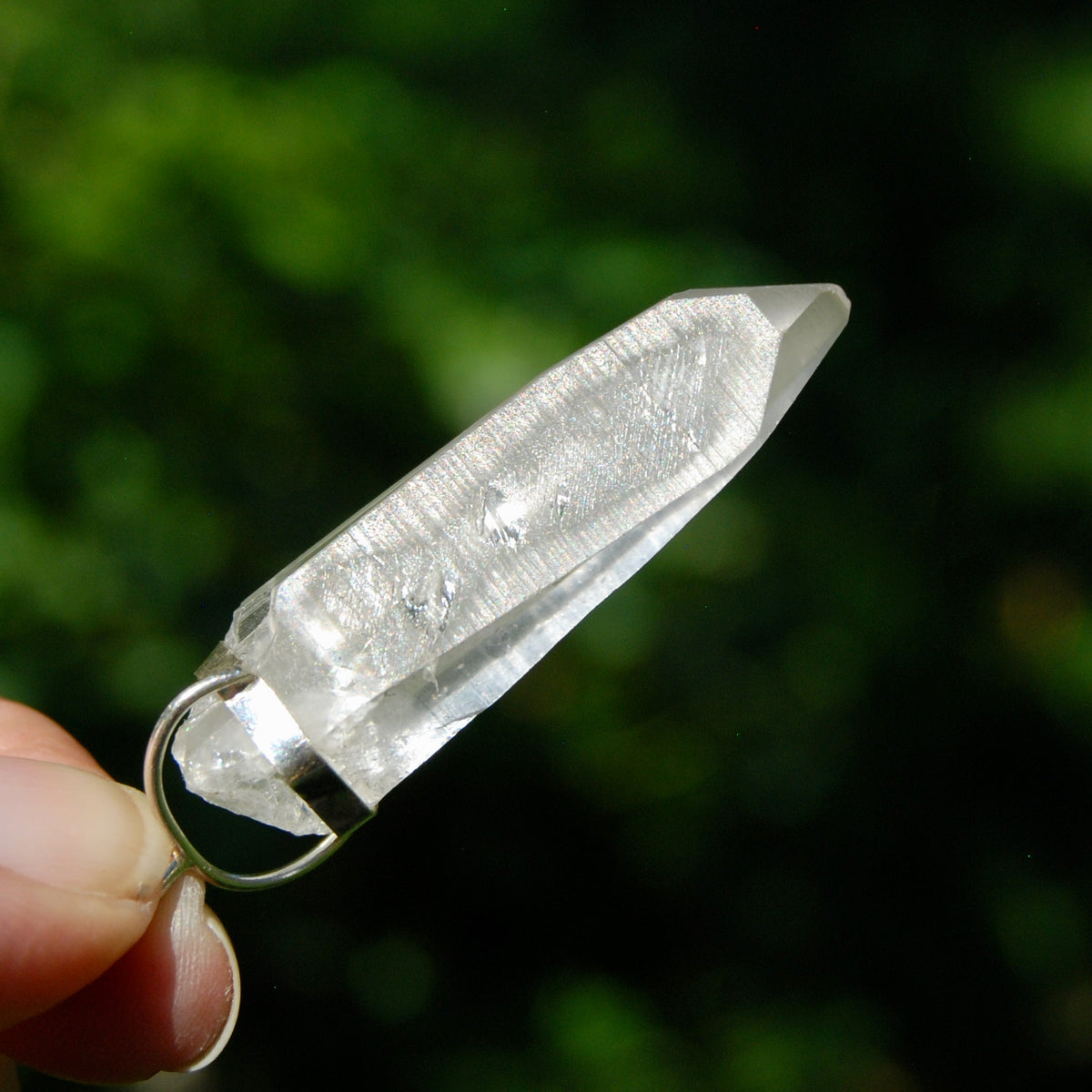 Cosmic Lemurian Crystal Laser Starbrary Pendant for sale