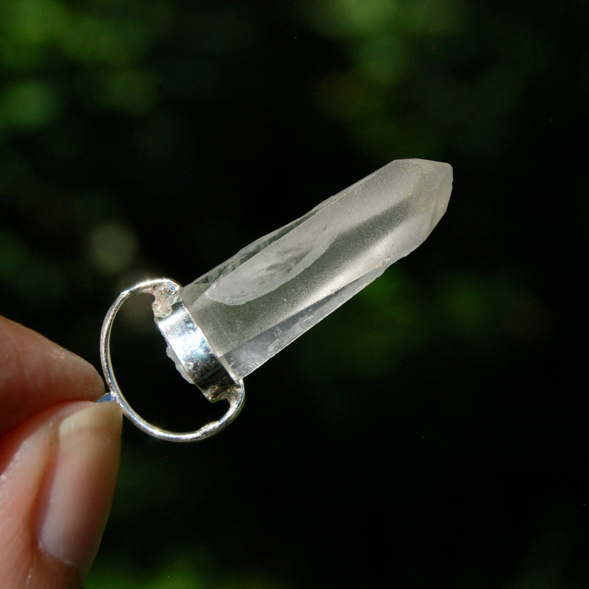 Cosmic Lemurian Crystal Laser Starbrary Pendant for sale