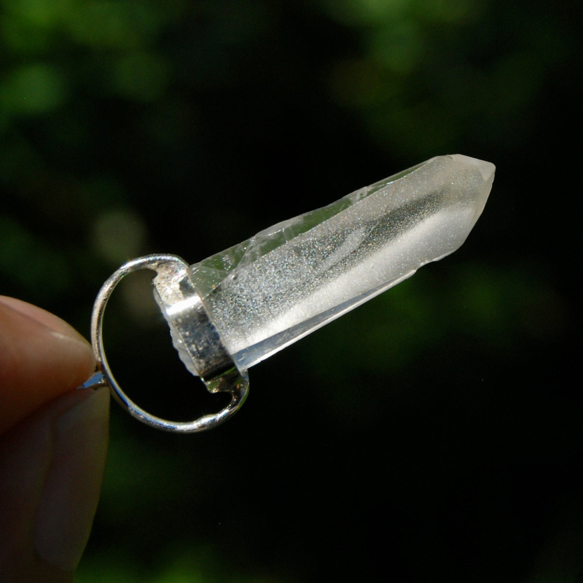 Cosmic Lemurian Crystal Laser Starbrary Pendant for sale