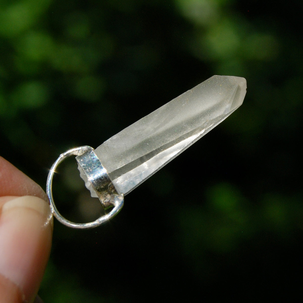 Cosmic Lemurian Crystal Laser Starbrary Pendant for sale