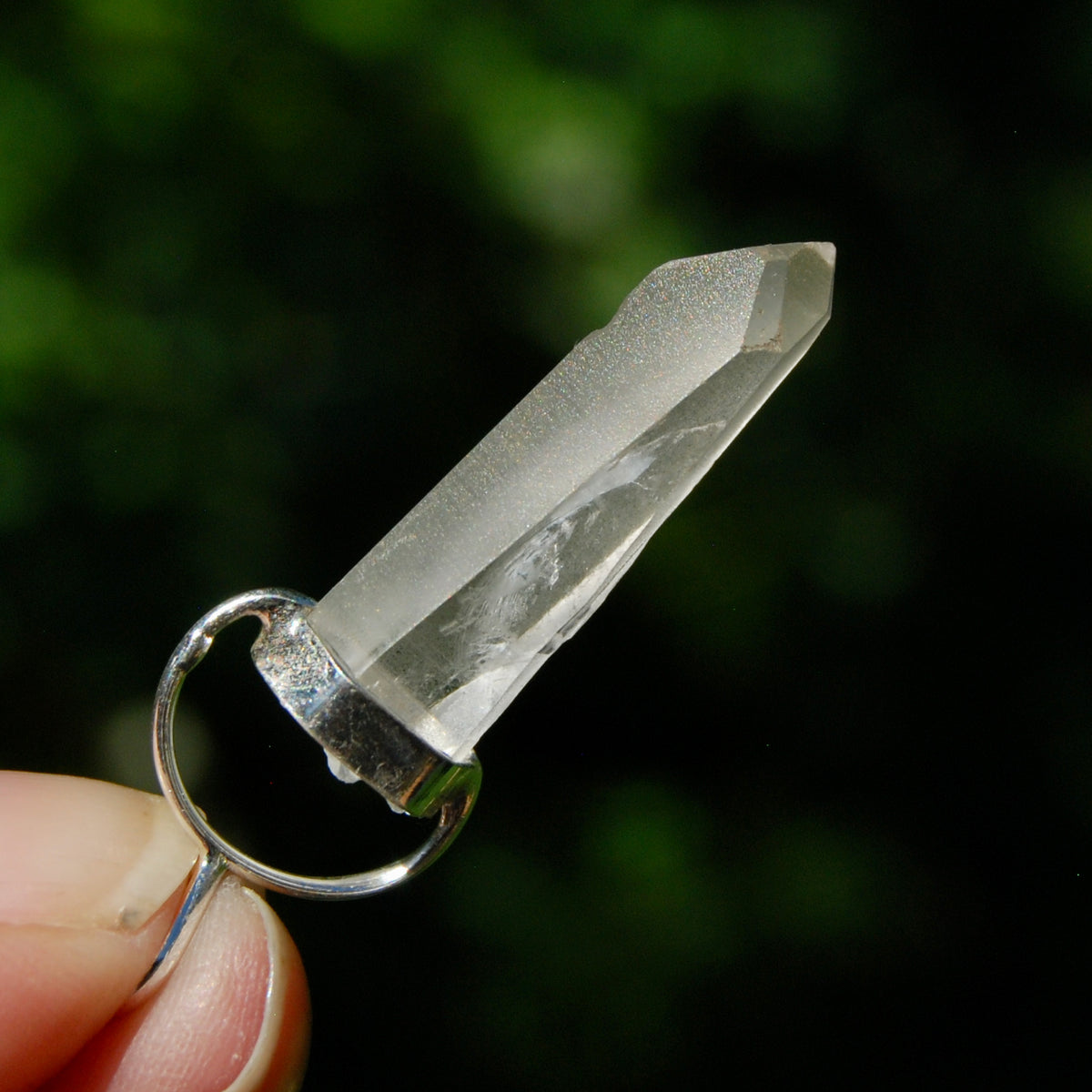 Cosmic Lemurian Crystal Laser Starbrary Pendant for sale