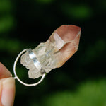 1.8in Channeler Strawberry Pink Lemurian Crystal Pendant for Necklace, Record Keeper Starbrary, Brazil 