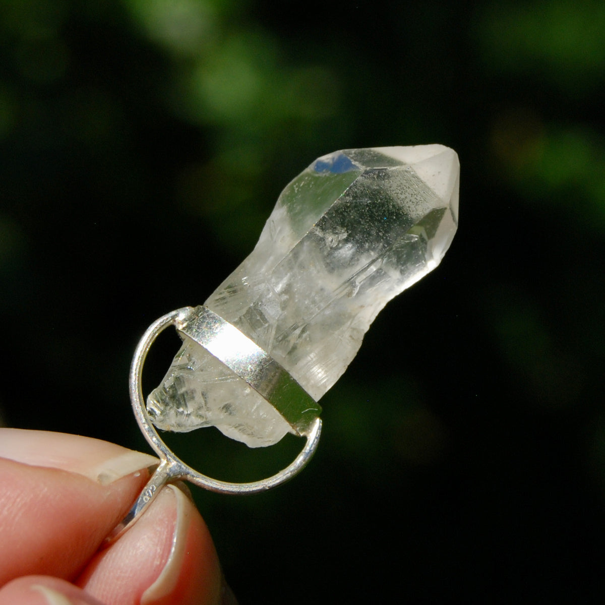 Isis Face Lemurian Crystal Pendant for Necklace for sale