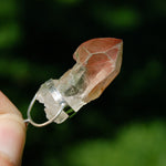 1.8in Channeler Strawberry Pink Lemurian Crystal Pendant for Necklace, Record Keeper Starbrary, Brazil 
