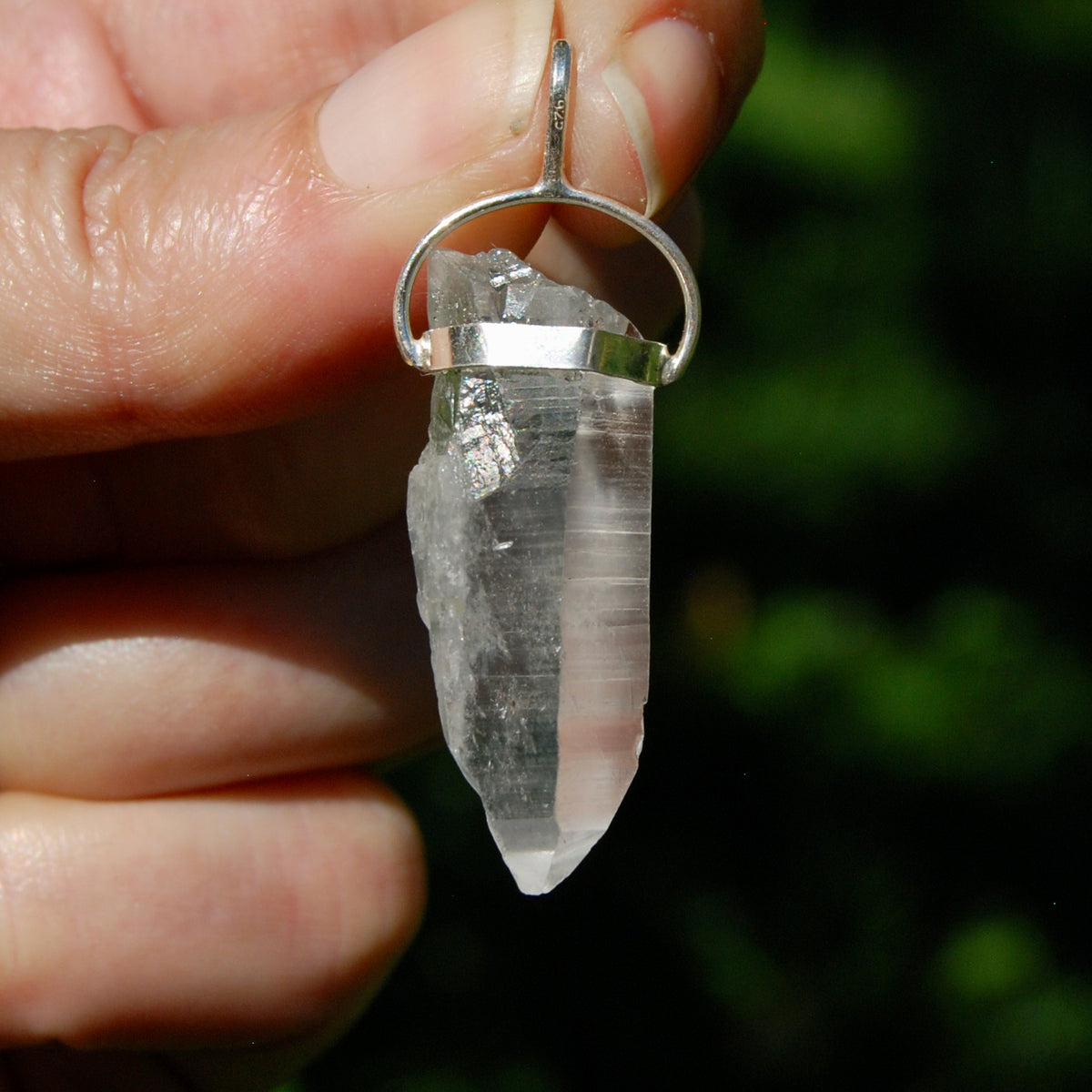 Lightning Strike Lemurian Crystal Laser Pendant for sale