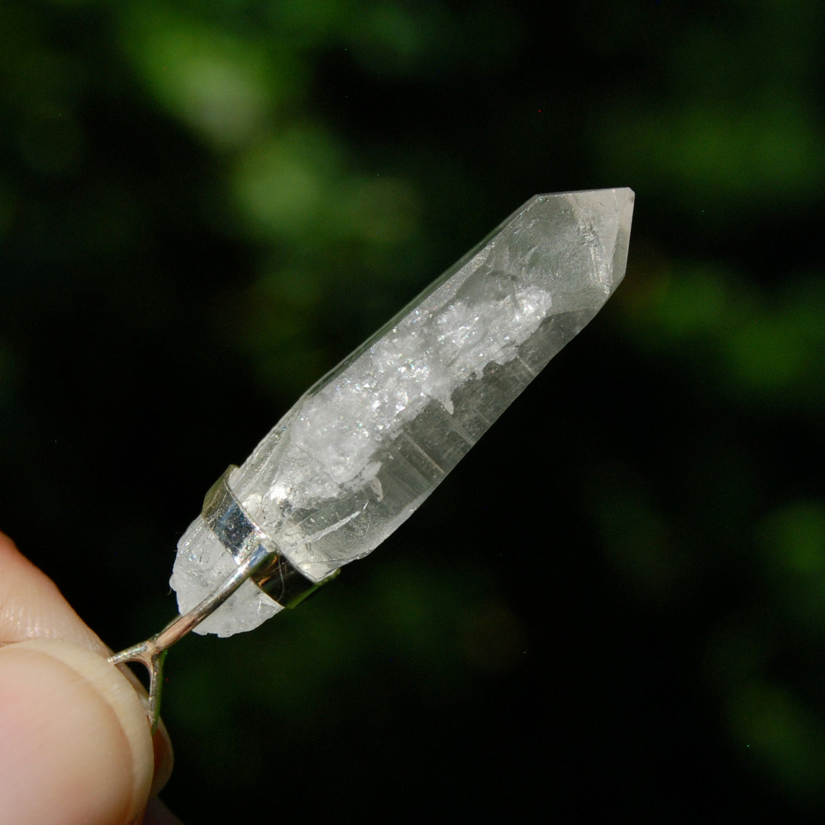 Lightning Strike Lemurian Crystal Laser Pendant for sale