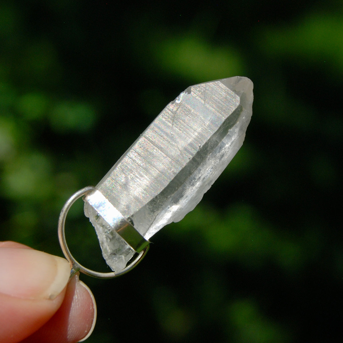 Lightning Strike Lemurian Crystal Laser Pendant for sale