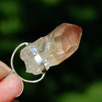 1.8in Channeler Strawberry Pink Lemurian Crystal Pendant for Necklace, Record Keeper Starbrary, Brazil 