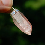 Strawberry Pink Lemurian Seed Crystal Pendant for Necklace, Record Keeper Starbrary, Brazil