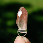 Strawberry Pink Lemurian Seed Crystal Pendant for Necklace, Record Keeper Starbrary, Brazil