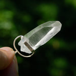 1.75in Cosmic Lemurian Crystal Pendant for Necklace, Sterling Silver, Brazil 