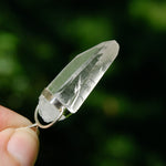 1.75in Cosmic Lemurian Crystal Pendant for Necklace, Sterling Silver, Brazil 