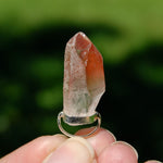 Strawberry Pink Lemurian Seed Crystal Pendant for Necklace, Record Keeper Starbrary, Brazil