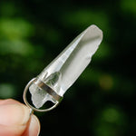 Cosmic Lemurian Crystal Pendant for Necklace, Sterling Silver, Brazil