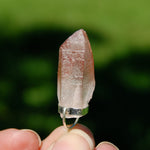 Strawberry Pink Lemurian Seed Crystal Pendant for Necklace, Record Keeper Starbrary, Brazil