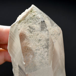Large Lemurian Seed Quartz Crystal Chlorite Inclusions, Brazil