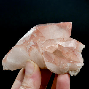 Isis Face Soulmate Strawberry Pink Lemurian Quartz Crystal Record Keepers, Brazil