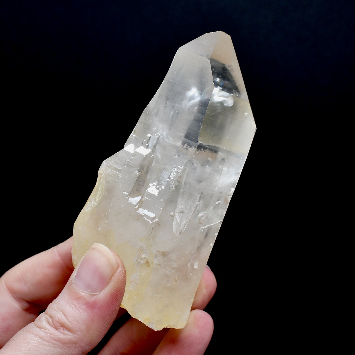 Isis Face Golden Healer Lemurian Quartz Cathedral Crystal, Master Starbrary Devic Temple, Brazil