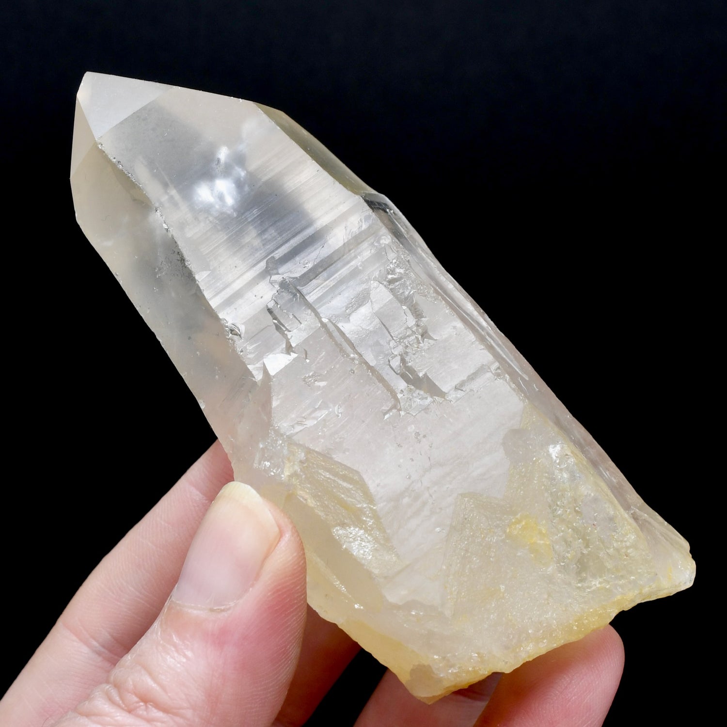 Isis Face Golden Healer Lemurian Quartz Cathedral Crystal, Master Starbrary Devic Temple, Brazil