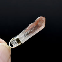Load image into Gallery viewer, 1.6in Strawberry Pink Lemurian Seed Crystal Pendant for Necklace, Brazil j8
