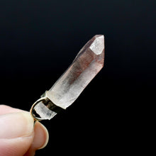 Load image into Gallery viewer, 1.6in Strawberry Pink Lemurian Seed Crystal Pendant for Necklace, Brazil j8
