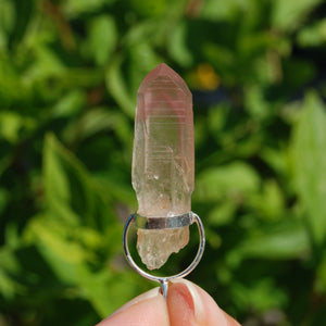 Dow Channeler Pink Lithium Lemurian Seed Crystal Pendant