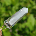Blue Amphibole Quartz Crystal Pendant for Necklace