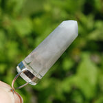 Blue Amphibole Quartz Crystal Pendant for Necklace