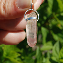 Load image into Gallery viewer, Dow Channeler Pink Lithium Lemurian Seed Crystal Pendant
