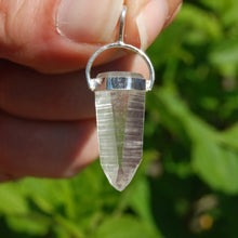 Load image into Gallery viewer, White Light Lemurian Seed Crystal Laser Pendant
