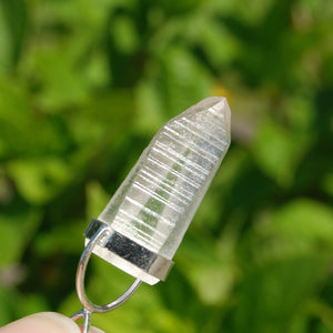 White Light Lemurian Seed Crystal Laser Pendant