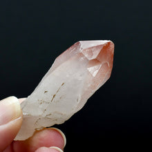 Load image into Gallery viewer, Isis Face Tantric Twin Strawberry Pink Lemurian Seed Quartz Crystal
