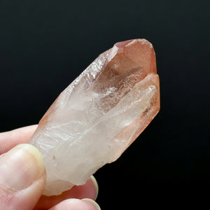 Isis Face Tantric Twin Strawberry Pink Lemurian Crystal