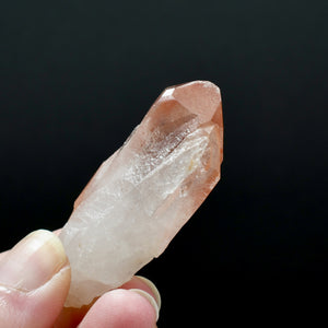 Isis Face Tantric Twin Strawberry Pink Lemurian Crystal