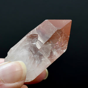 Strawberry Pink Lemurian Seed Quartz Crystal
