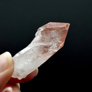 Isis Face Strawberry Pink Lemurian Quartz Crystal