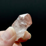 Strawberry Pink Lemurian Seed Quartz Crystal