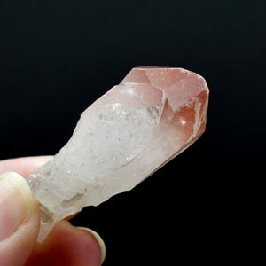 Isis Face Tantric Twin Strawberry Pink Lemurian Seed Quartz Crystal