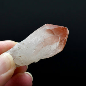 Isis Face Tantric Twin Strawberry Pink Lemurian Seed Quartz Crystal