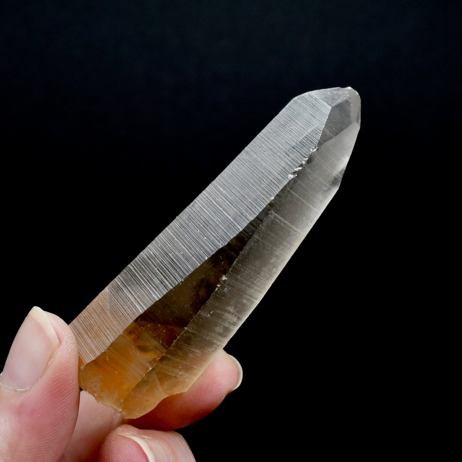 Pink Shadow Lemurian Seed Quartz Crystal Laser Starbrary, Smoky Scarlet Temple Lemurian Crystals, Brazil