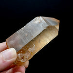 Isis Face Pink Shadow Lemurian Seed Quartz Crystal, Smoky Scarlet Temple Lemurian Crystals, Brazil