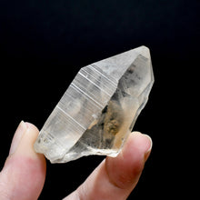 Load image into Gallery viewer,  Record Keeper Inner Child Pink Shadow Lemurian Seed Quartz Crystal, Smoky Scarlet Temple Lemurian Crystals, Brazil
